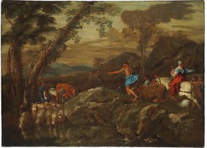 Jacobs Reis, 1633 door Giovanni Benedetto Castiglione
