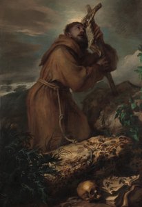 Sint Franciscus in Extase, ca. 1650 door Giovanni Benedetto Castiglione