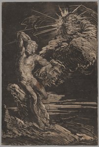 De schepping van Adam door Giovanni Benedetto Castiglione
