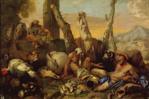 De fabel van Diogenes, op zoek met een lantaarn naar een goed mens