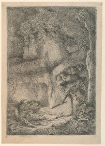 Het vinden van de lichamen van St. Peter en St. Paul door Giovanni Benedetto Castiglione