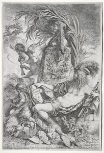 Het genie van Castiglione, 1648 door Giovanni Benedetto Castiglione