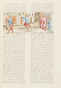 Decameron, Back to back - Rinuccio Palermini op de begraafplaats -Rinuccio Palermini op de vlucht voor de bewaker , Negende dag, kort verhaal 1. door Giovanni Boccaccio