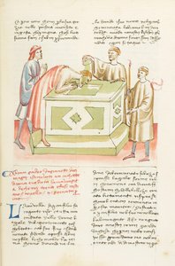 Decameron, De school van Rome - Doop van Abraham , Eerste dag, kort verhaal 2. door Giovanni Boccaccio
