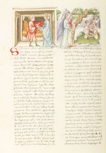 Decameron, Liaison dangereuse Salabaetto et Jancofiore se baignant, Dag acht, kort verhaal 10. door Giovanni Boccaccio