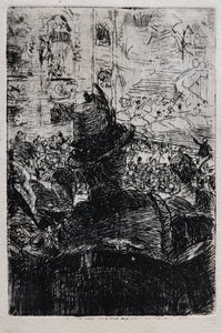 Bij de Opera in Parijs, c.1880 door Giovanni Boldini