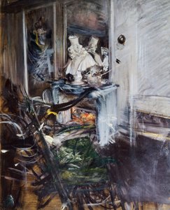 Kardinaal Bernini in de kamer van de schilder door Giovanni Boldini