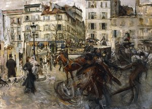 La Place Pigalle door Giovanni Boldini