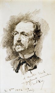Portret van Emanuele Muzio (Zibello) door Giovanni Boldini