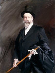 Portret van Willy, de schrijver, Henri Gauthier-Villars door Giovanni Boldini