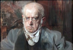 Portret van schilder Adolph von Menzel