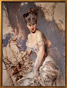 Portret van de actrice Alice Regnault door Giovanni Boldini