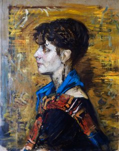 Portret van de vrouw of de zigeunervrouw door Giovanni Boldini