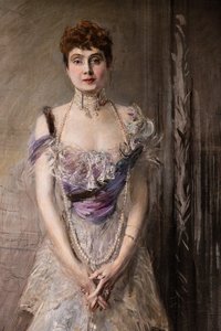 Prinses Eulalia van Spanje (detail) door Giovanni Boldini