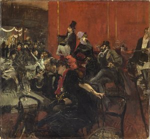 Feestelijke scène door Giovanni Boldini