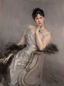 Signora in bianco Dame in het wit, 1902 door Giovanni Boldini