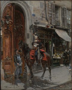 De depêchebezorger door Giovanni Boldini