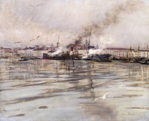 Uitzicht op Venetië