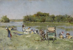 Wasvrouwen door Giovanni Boldini