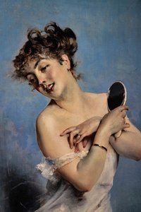 Jonge Vrouw in Dégagé (detail)