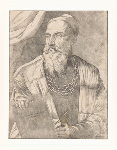 Portret van kunstenaar Titiaan