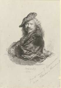Portret van Rembrandt Harmensz. van Rijn