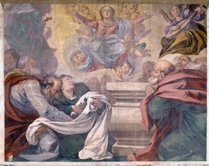 Verhalen van Jezus en Maria (detail) door Giovanni Cristoforo Storer