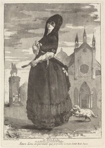 Le Zendale (Vrouw in een kap, of de vrouw die terugkeert van de kerk)