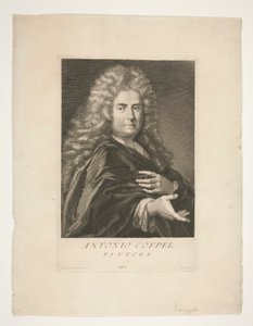 Portret van Antoine Coypel door Giovanni Domenico Ferretti