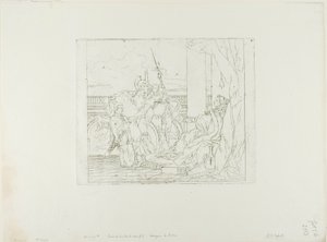 Aeneas Introduceert Zijn Zoon Ascanius aan Dido door Giovanni Domenico Tiepolo