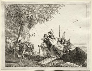 Vlucht naar Egypte: De Heilige Familie, ontscheping