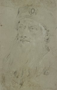 Hoofd van een bebaarde oosterling door Giovanni Domenico Tiepolo