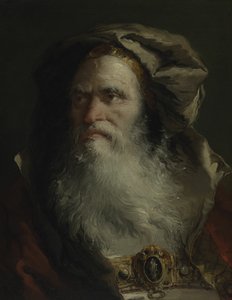Hoofd van een filosoof door Giovanni Domenico Tiepolo