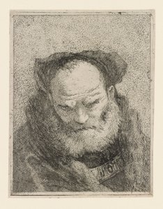 Oude Man met een Baard, uit de Raccolta di Teste (Collectie van Hoofden)