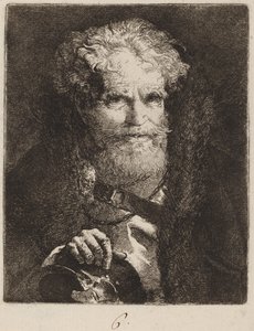 Oude Man met een Helm