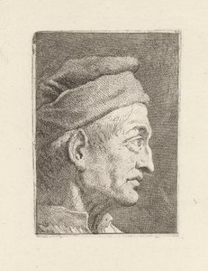 Profiel van een Oude Man, uit de Raccolta di Teste door Giovanni Domenico Tiepolo