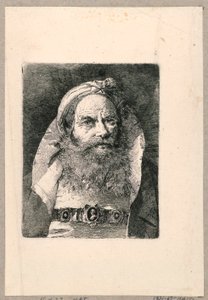 Raccolta di teste door Giovanni Domenico Tiepolo