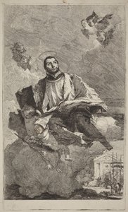 De heilige Cajetanus van Thiene door Giovanni Domenico Tiepolo