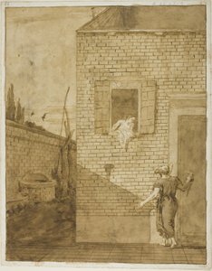 Sint Petrus en Rhoda door Giovanni Domenico Tiepolo