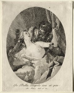 Tarquin en Lucretia door Giovanni Domenico Tiepolo