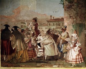 De Charlatan door Giovanni Domenico Tiepolo