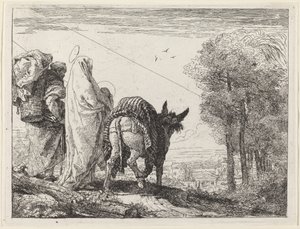 De Vlucht met de Heilige Familie aan de Linkerkant