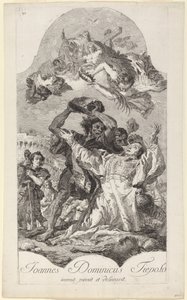 De Steniging van Sint Stefanus door Giovanni Domenico Tiepolo