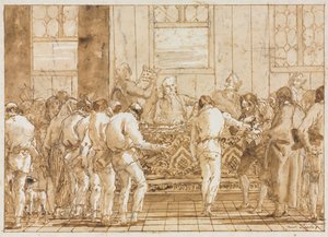 Het proces door Giovanni Domenico Tiepolo