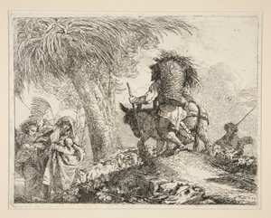 De Maagd en het Kind met Jozef, uit de serie Idee pittoresche sopra la fuga in Egitto (Vlucht naar Egypte)