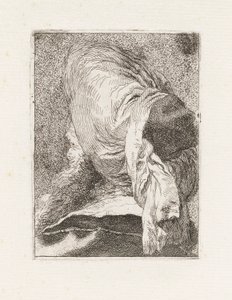 Turk gezien van achteren, uit de Raccolta di Teste (Collectie van Hoofden) door Giovanni Domenico Tiepolo