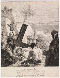 Via crucis - Statie IX. Jezus valt voor de derde keer