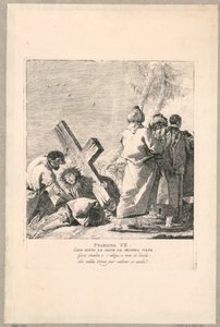 Via crucis - Station VII, Hij valt voor de tweede keer onder het kruis