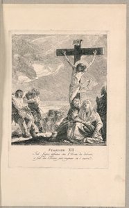 Via crucis - Station XII, De Kruisiging door Giovanni Domenico Tiepolo
