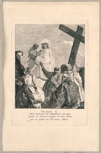 Via crucis - Station X, Jezus beroofd door Giovanni Domenico Tiepolo